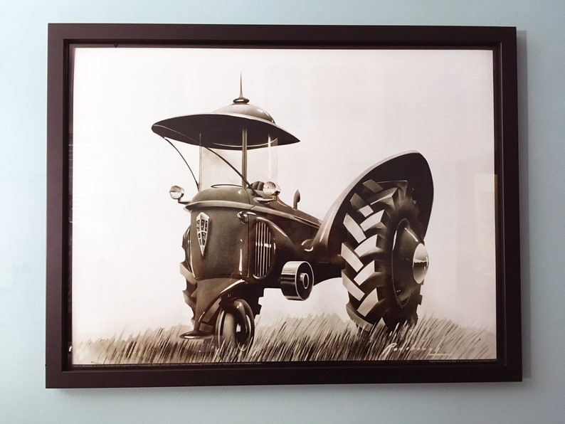 RADEBAUGH, A Great Decorative Print FFA-Future Farmers of America Legendary Futurist Imagineer Arthur Radebaugh Tractor of Tomorrow image 2