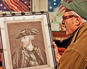 Historic Philadelphia Main Line Print - The Real Paoli Himself - Founding Fathers Meet Joyful Drunken Revelry