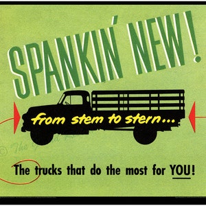 Vintage Truck Print - Spankin&#39; New 1951 Dodge
