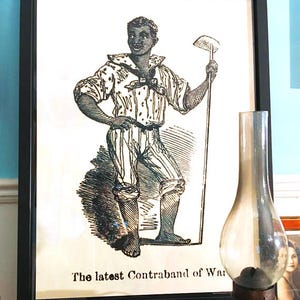 Civil War Print - Seated Liberty - Patriotic and Delightfully Semi Nude