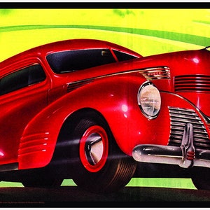 RADEBAUGH, Geat Vintage Mid Century Futurism Print - Legendary Futurist ...