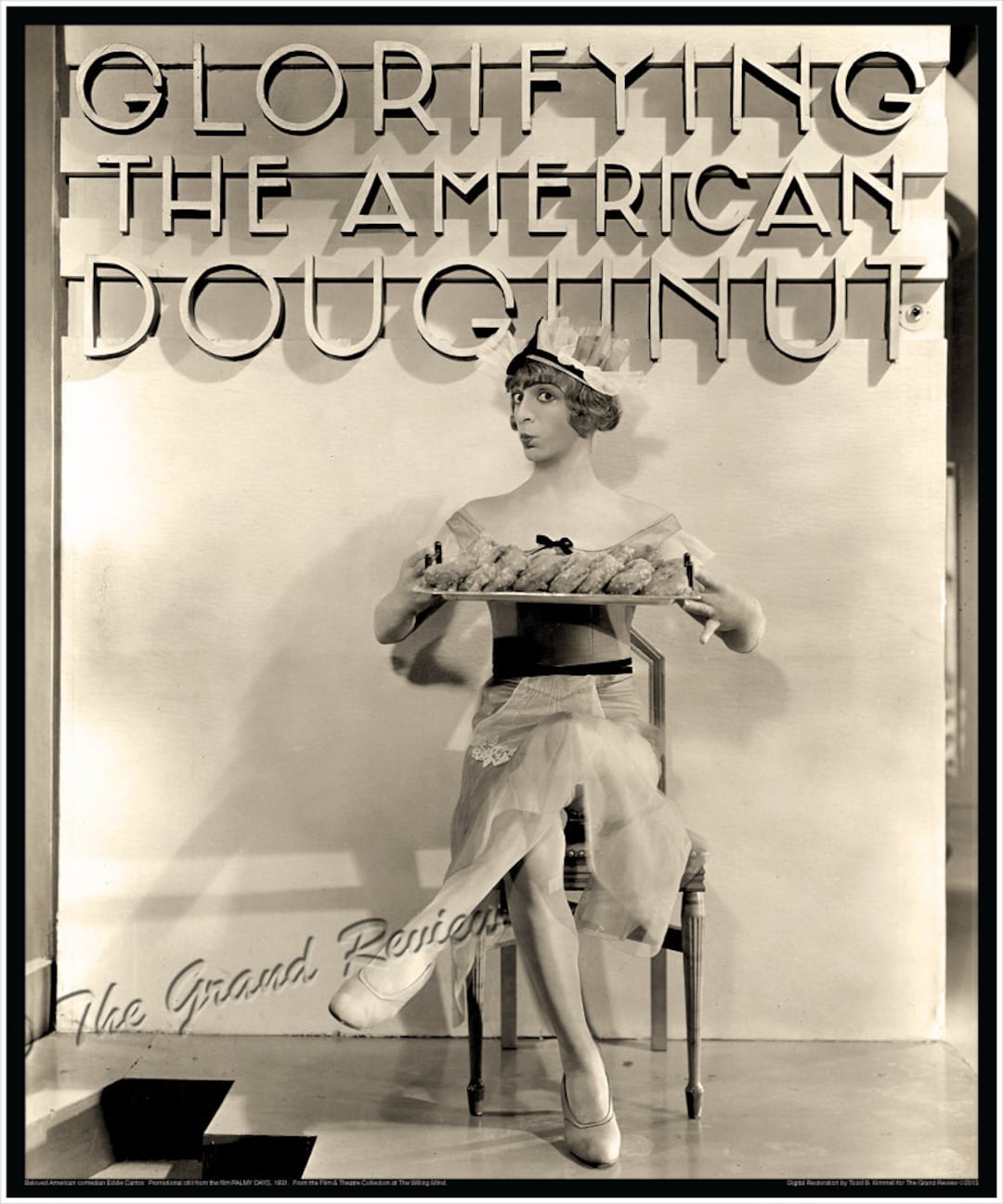 Eddie Cantor in Drag From PALMY DAYS - Large Restored Photo Print