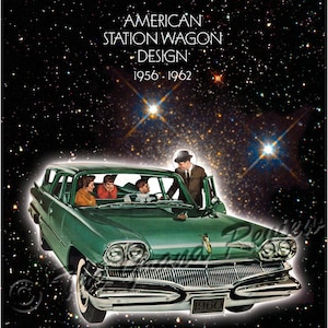 Vintage Station Wagon Print - 1960 Dodge Chrysler MOPAR Station Wagon - EXHIBIT POSTER from The Family Car On Mars