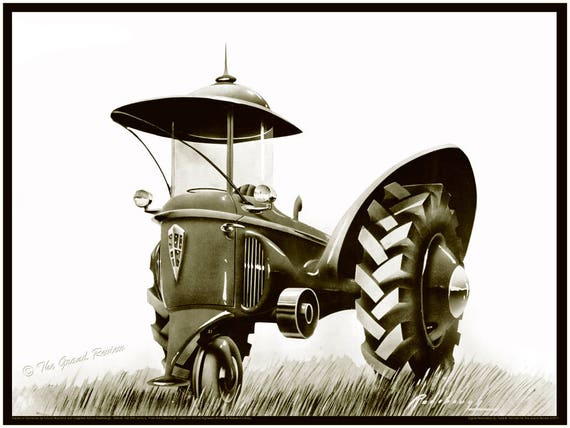 Antique Tractor Print - Klockner Deutz Diesel Schlepper 50PS