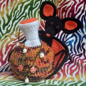 Autumn Potion Dice Bag with Bat Gaurdian