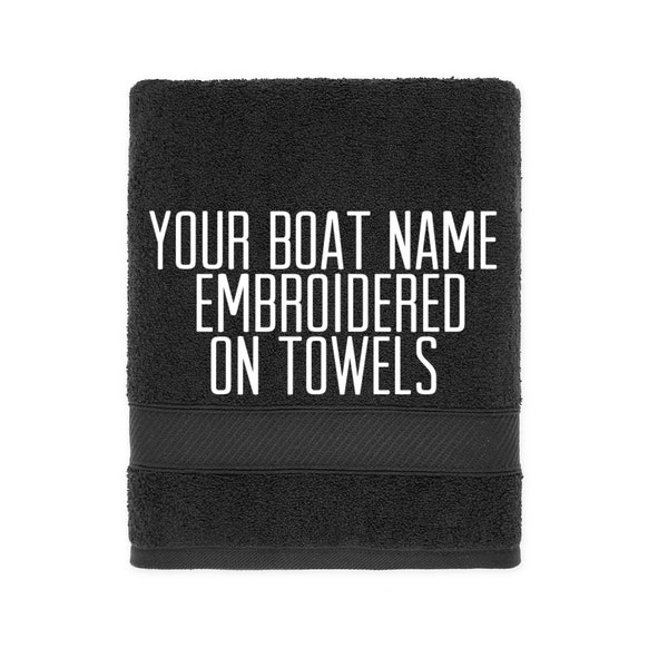 Boot Handtücher gestickte Badetücher 4 Größen 10 Farben, Wir sticken Bootsnamen auf Handtücher, WICHTIG lesen Sie bitte die Beschreibung, Boot