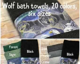 Wolf Bathroom Decor Etsy