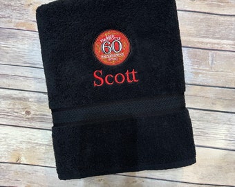 Firehouse Towels Embroidered Bath Towels for firemen 4 sizes 10 colors, IMPORTANT read the listing description, must include set up fee