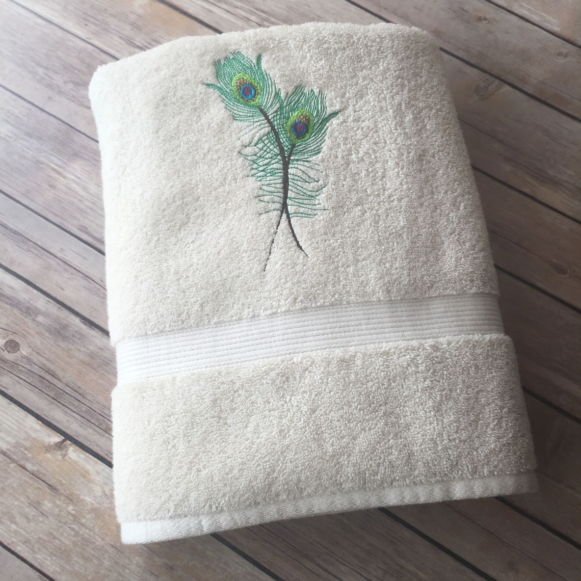 Peacock Bath Towels Bath Towels Peacock Peacock Feather Etsy