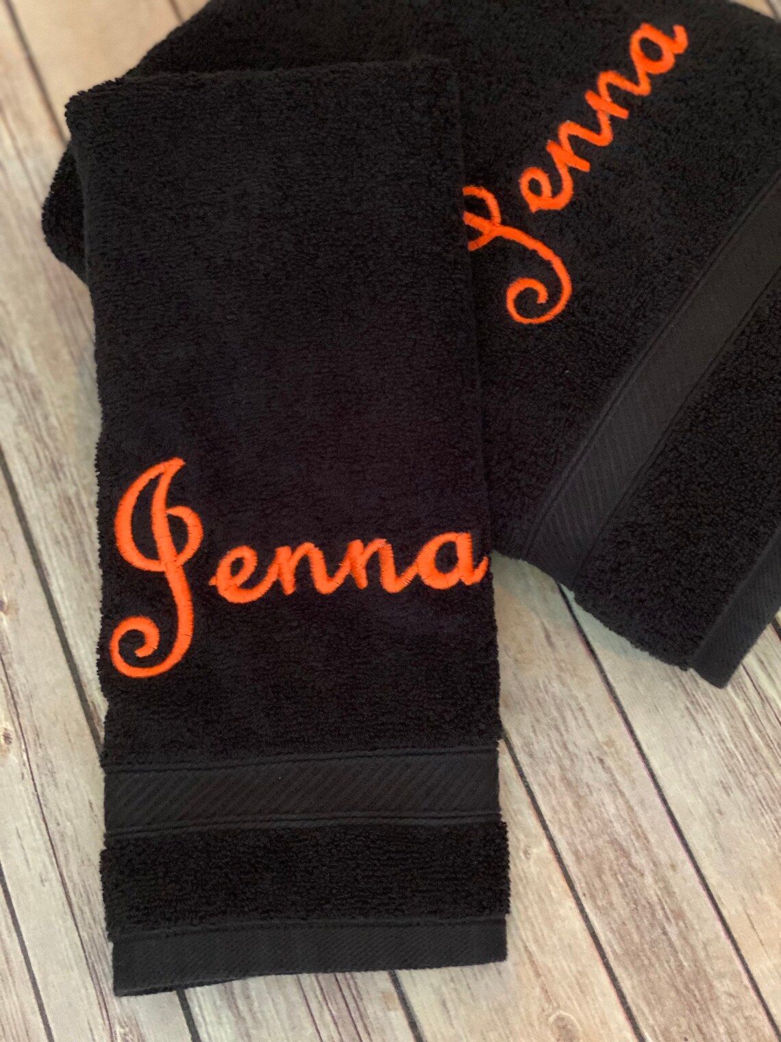 Your Name Embroidered onto Bath Towels 5 sizes and over 20 Etsy