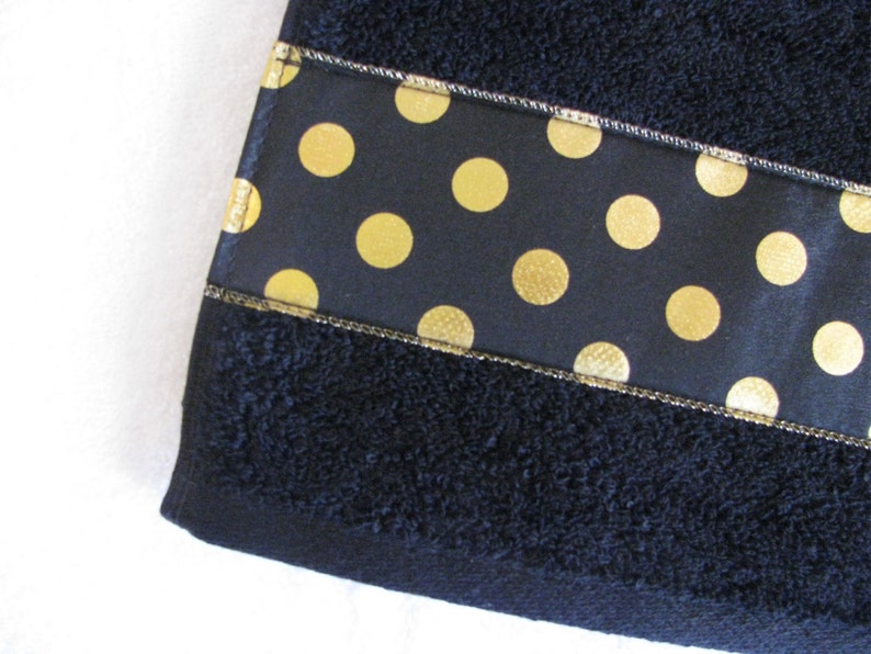Black Gold Towels hand towels bath towels custom towels Etsy