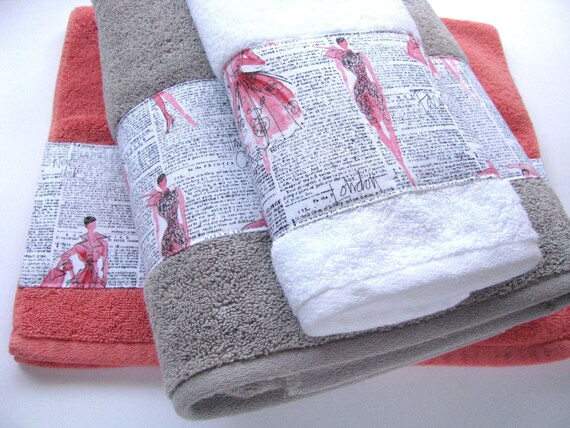 paris bath rug set