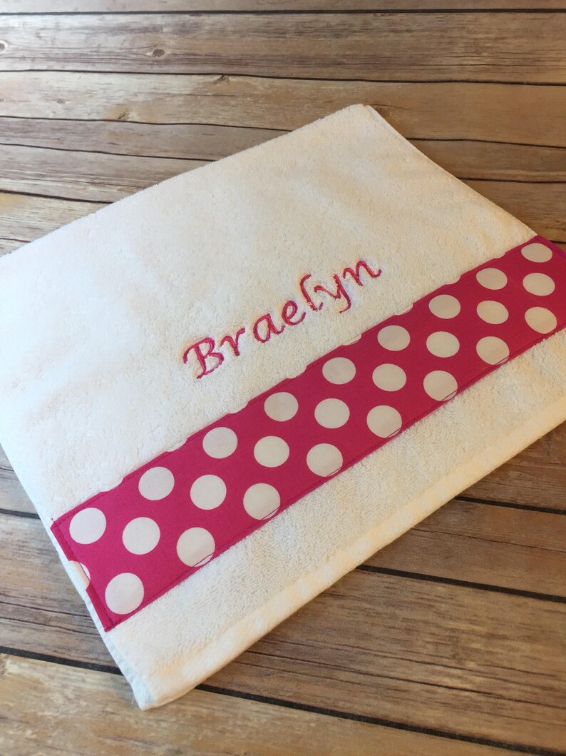 Add on to Your Towels Embroidered Name Monogrammed Towels Etsy