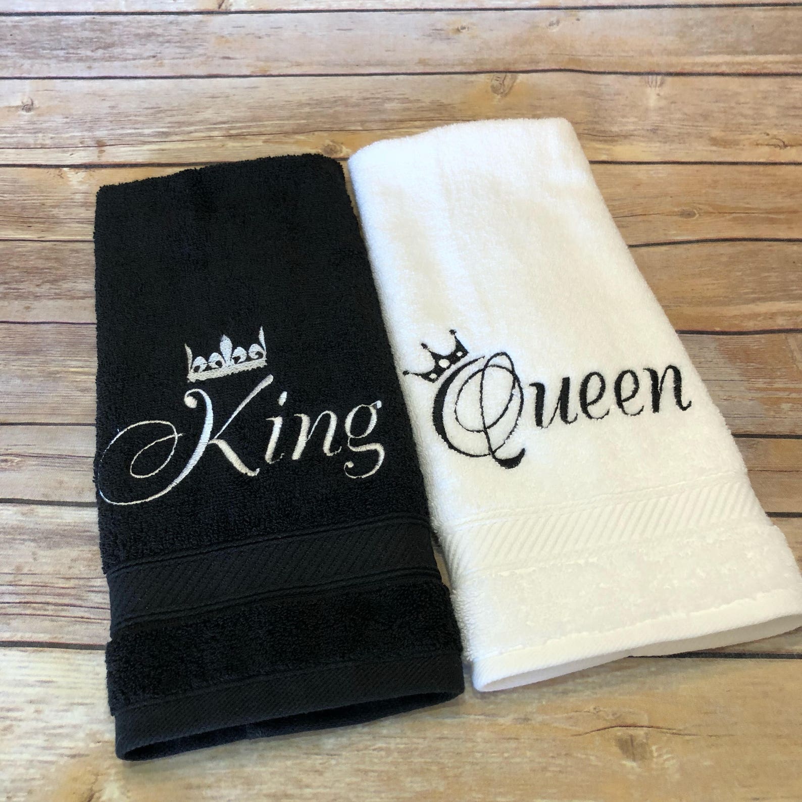 King and Queen Bathroom Towels You Pick the Towel Size, Sold ...