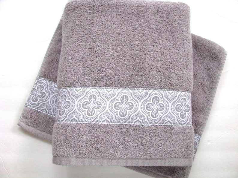 Grey Towels hand towels towel sets bath towels gray bath Etsy
