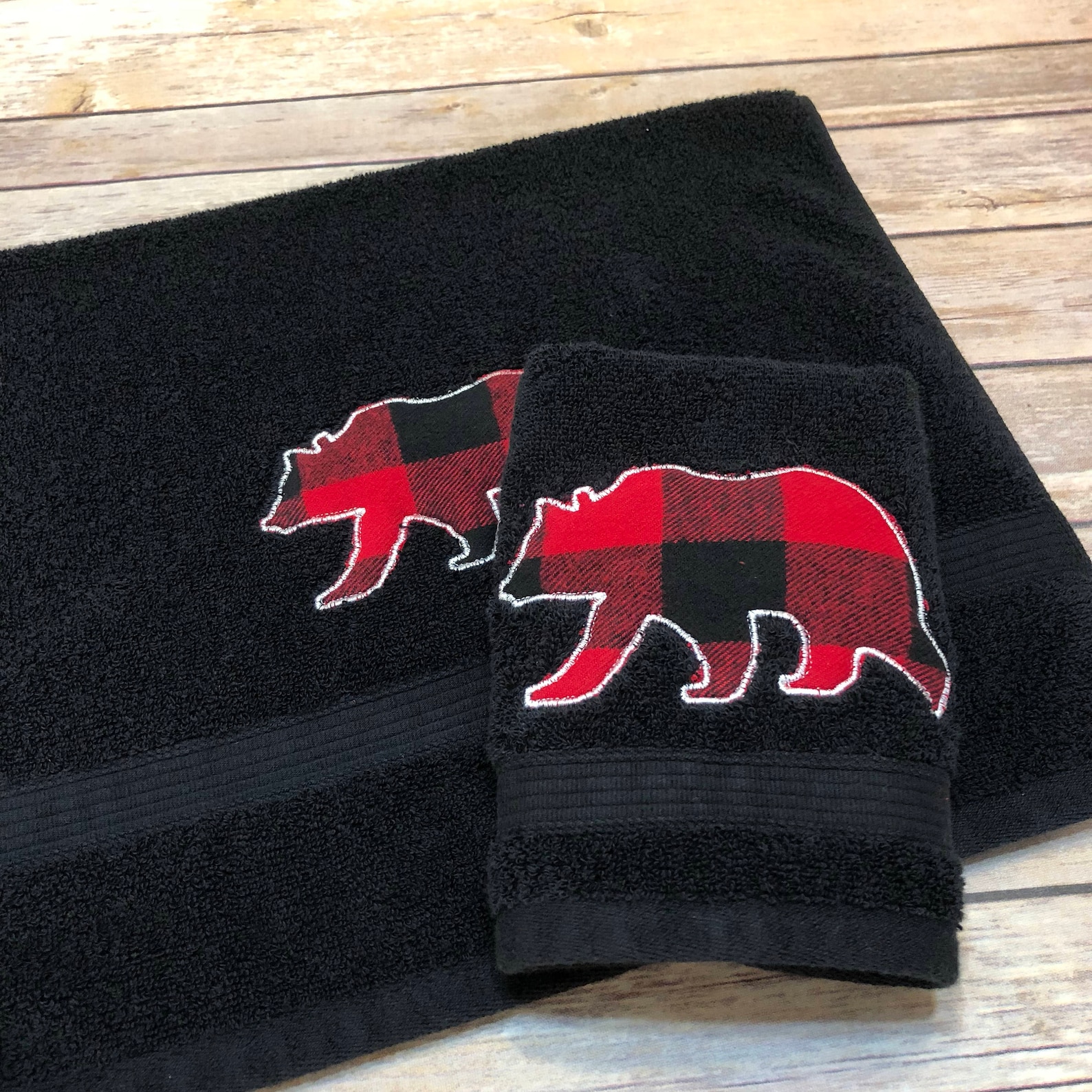 Buffalo Check Buffalo Plaid Hand Towels Bath Towels Etsy