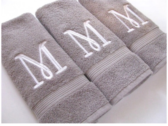 common THREAD Cotton Towel Set 4 Bath 4 Hand 4 Fingertip Blue Gray