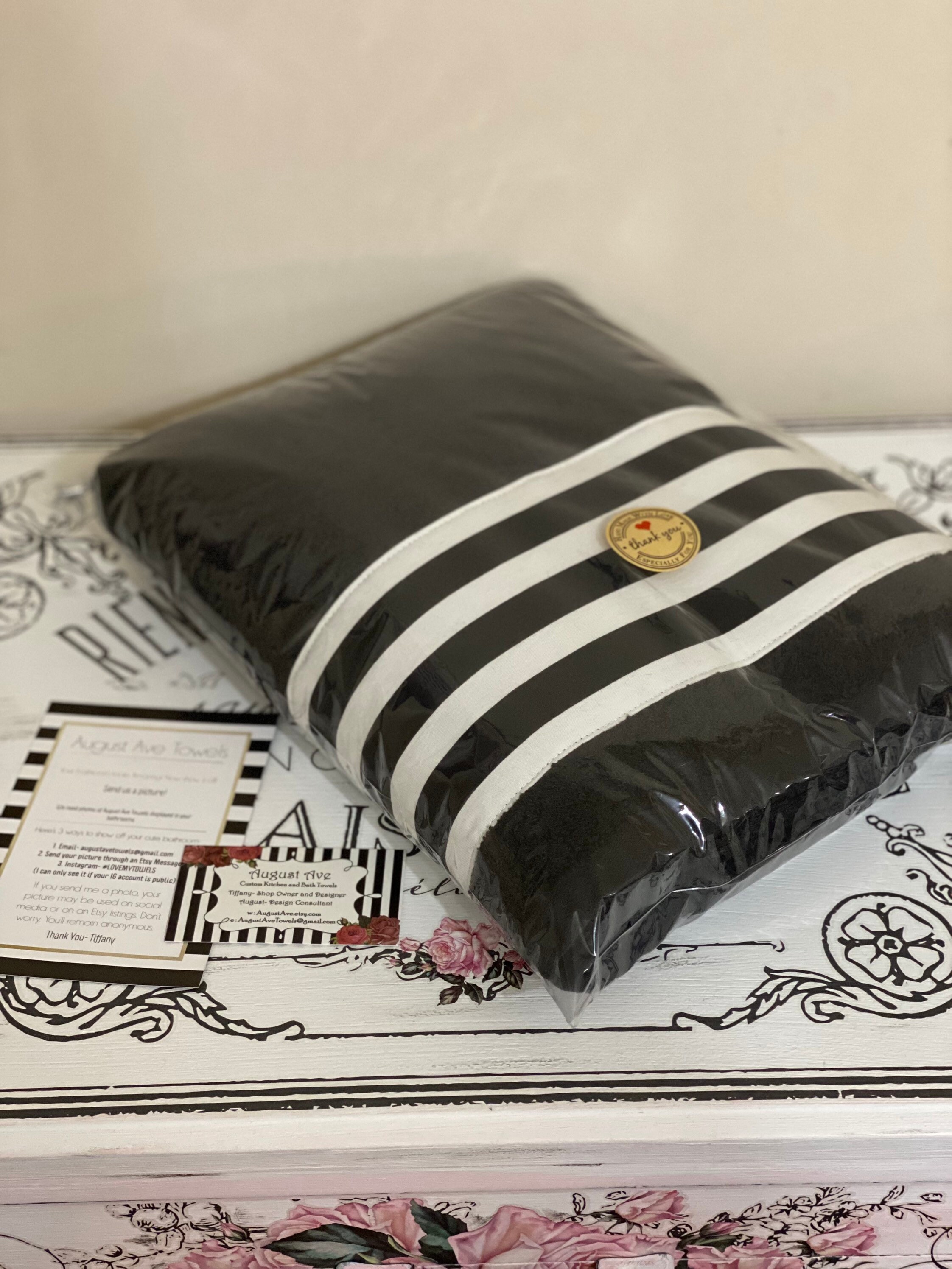 Black Striped Bath Towel Black and White Striped Black Towels for Bathroom Towel Bar Sold Individually Not in Sets Pick Your Size Etsy Ireland