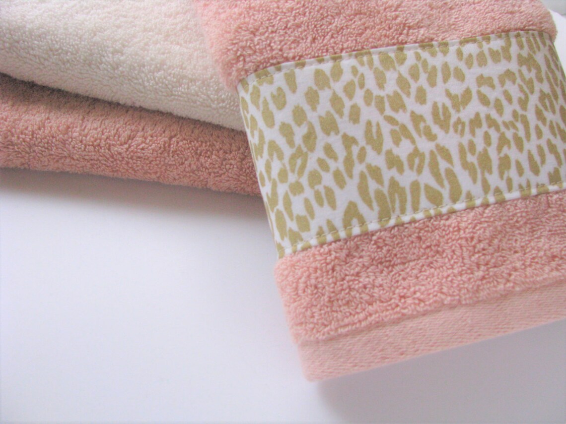 Leopard Bath Towels Leopard Bath Towels Hand Towels Etsy