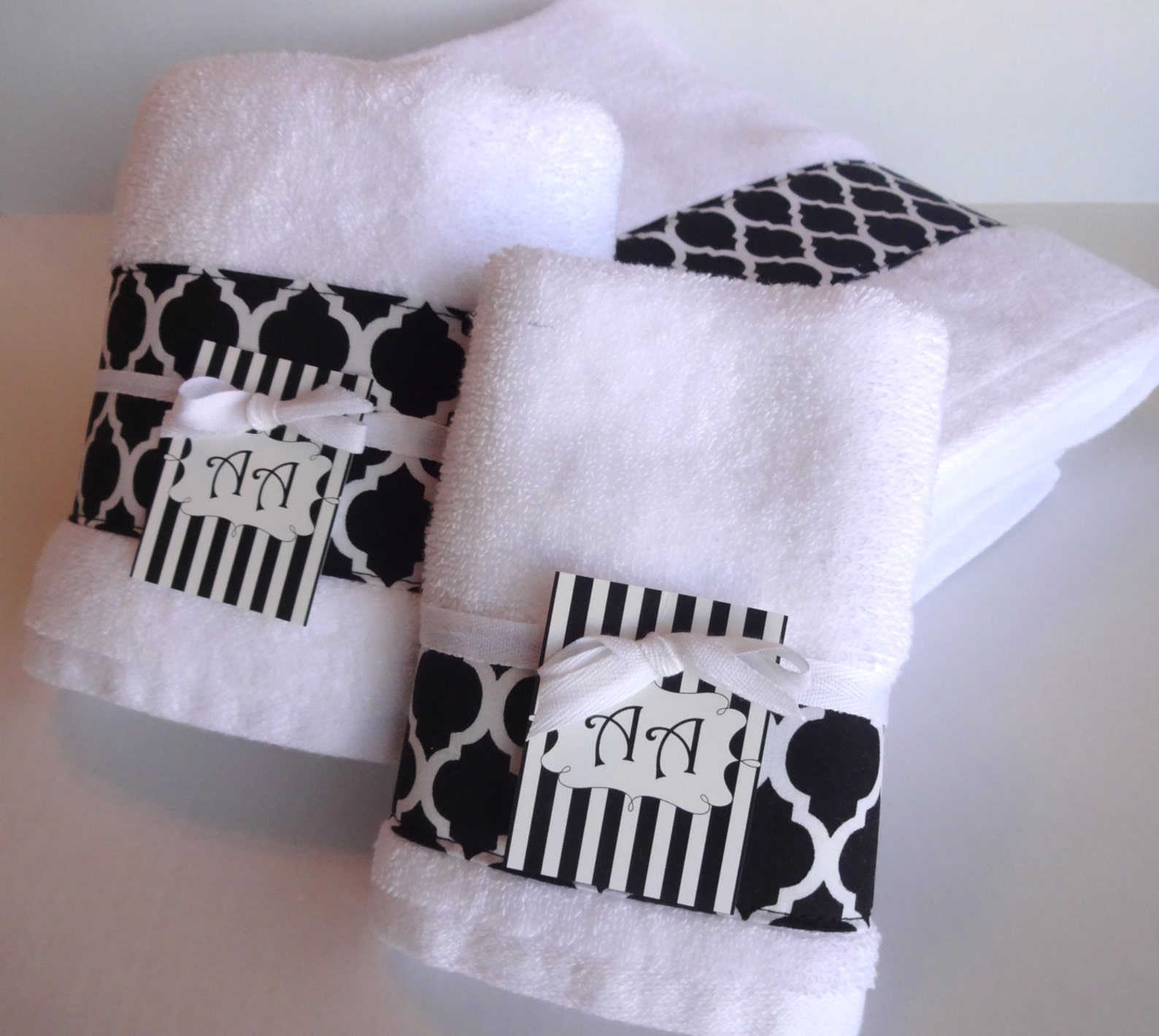 Black Bath Towels Black and White Black Bathroom Decorated Etsy