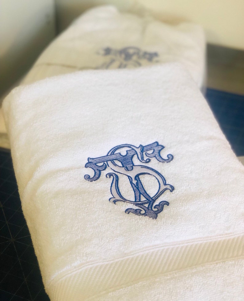 Your Logo on Towels Embroidered Bath Towels 4 Sizes 10 Colors Etsy