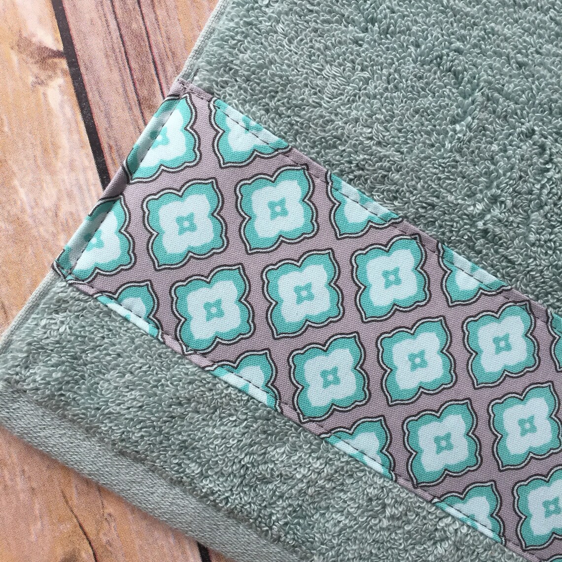 Grey Aqua Bath Towels Bathroom towel bath towel hand towel Etsy