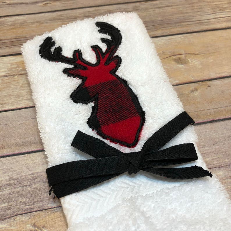 plaid hand towels
