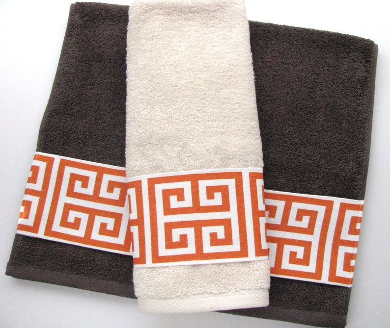 More Colors Towels Towels Hand Towel Orange Bathroom Grey Etsy