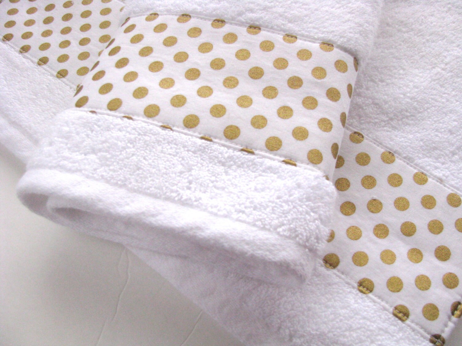 Gold and White Towels Sold Individually Hand Towels Bath Etsy