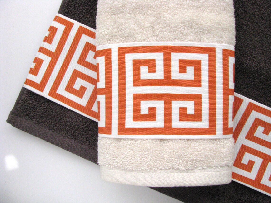 More Colors towels towels hand towel orange bathroom grey Etsy
