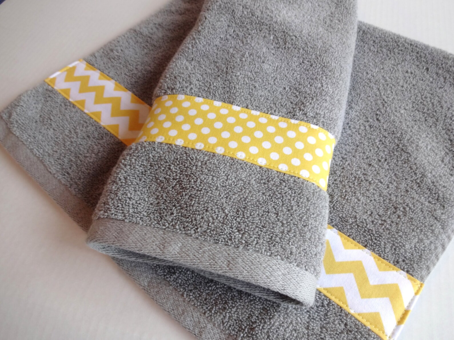Bath Towels Yellow Grey Bath Towels Yellow Grey Yellow and Etsy