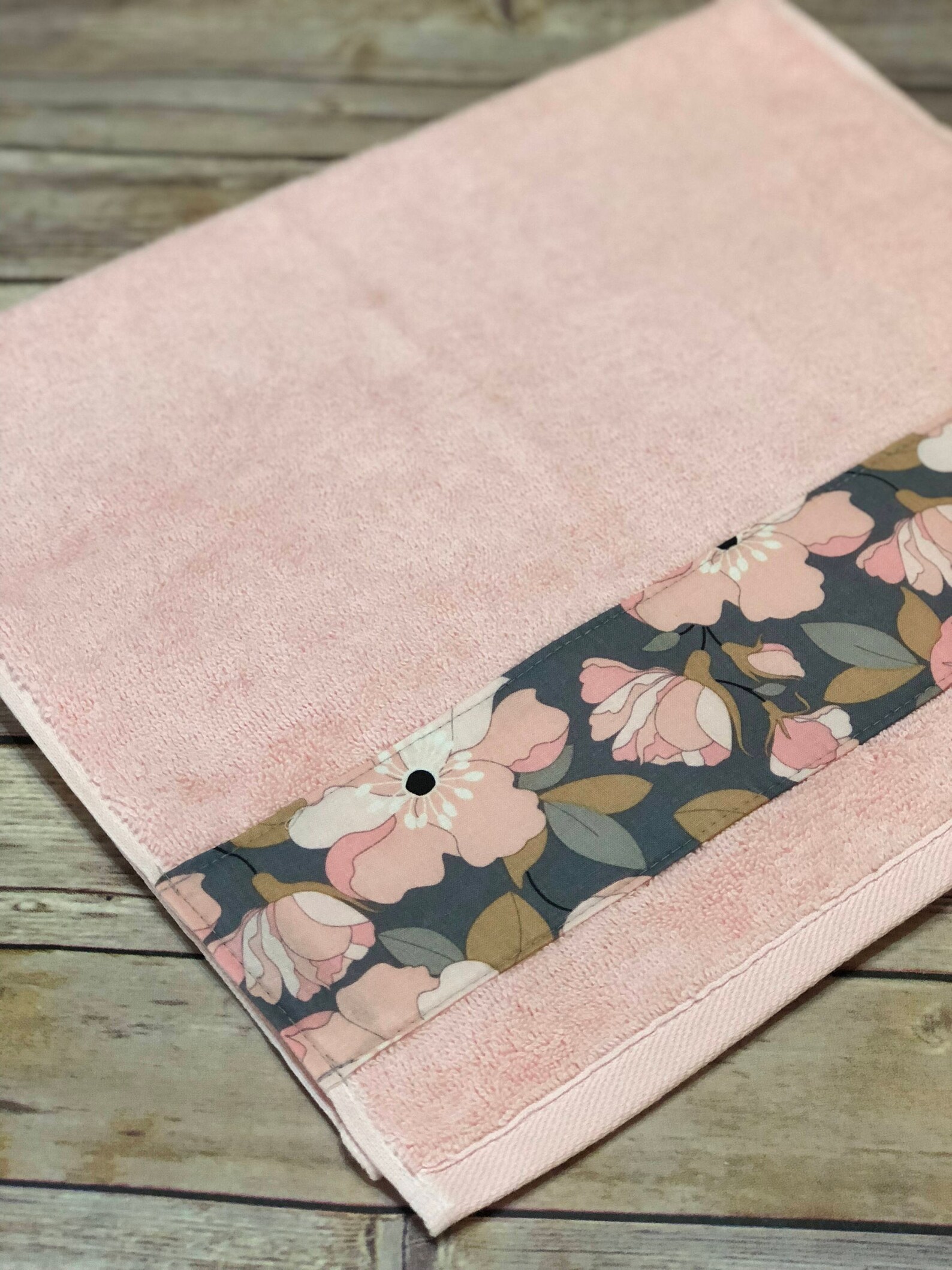 Pink and Gray Bathroom Towels You Pick the Towel Color Size Etsy