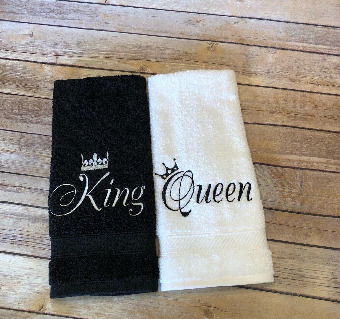 King and Queen Bathroom towels you pick the towel size and Etsy