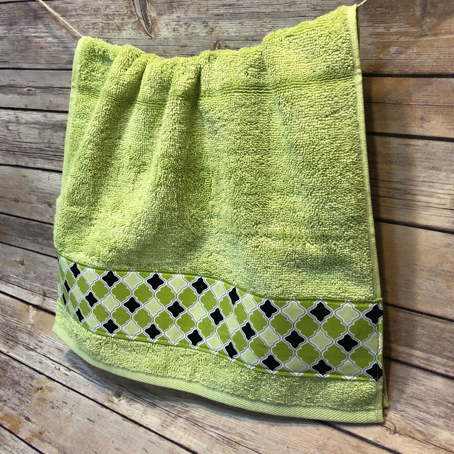 LIME GREEN Custom Towels hand towels towel You Pick Size Etsy