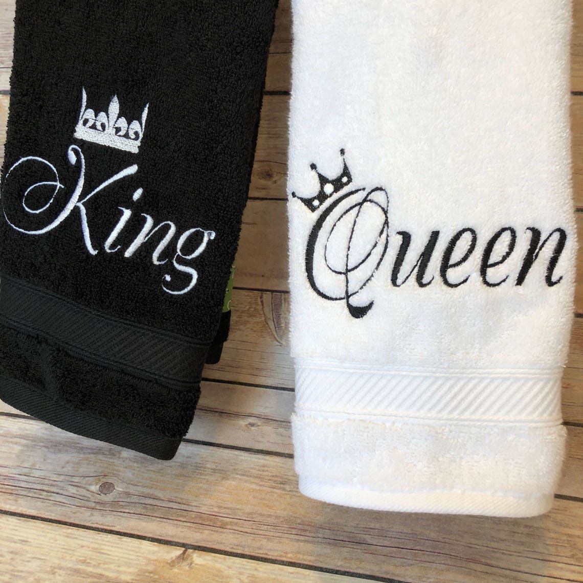 King and Queen Bathroom towels you pick the towel size and Etsy