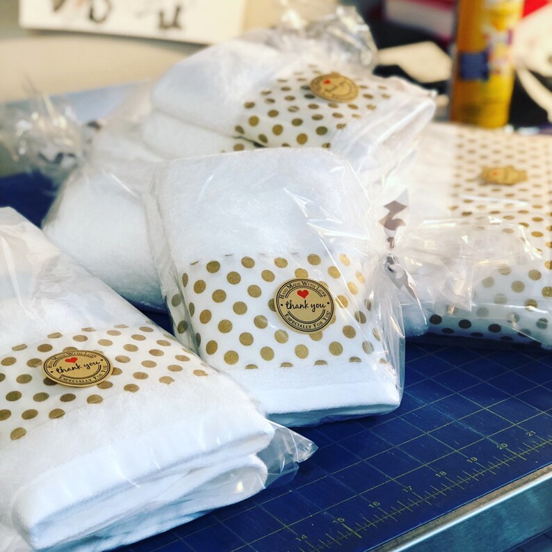 Gold and White Towels hand towels bath towels custom Etsy