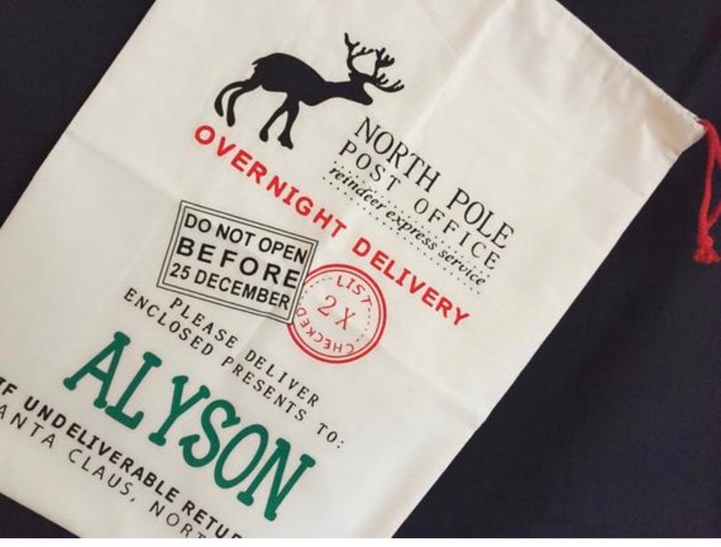 North Pole Post SANTA SACK PERSONALIZED!