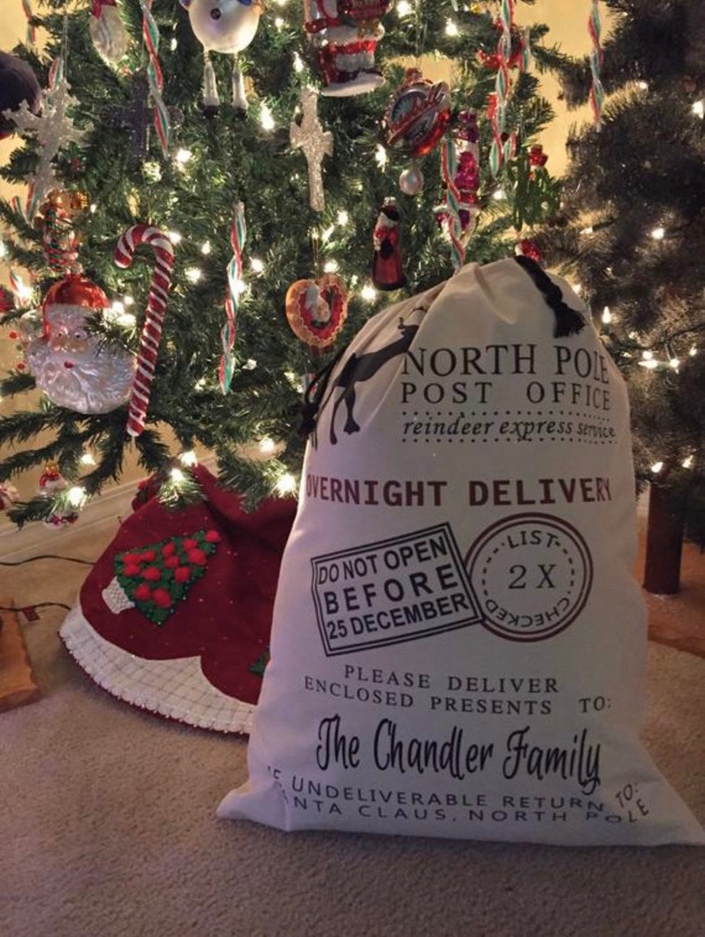 North Pole Post SANTA SACK PERSONALIZED!