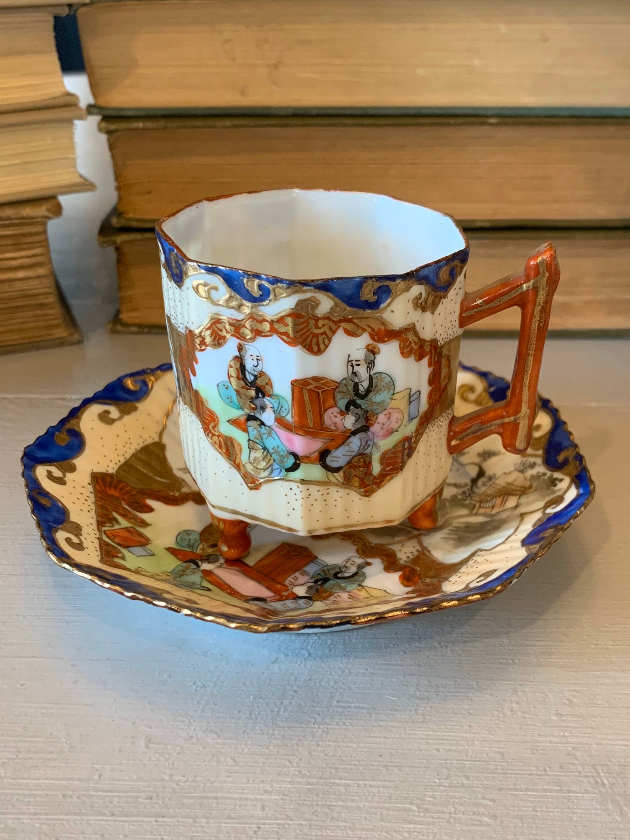 Taza de té de porcelana japonesa antigua Circa 1800s Rare Etsy Taza de té de porcelana japonesa antigua Circa 1800s Rare Etsy