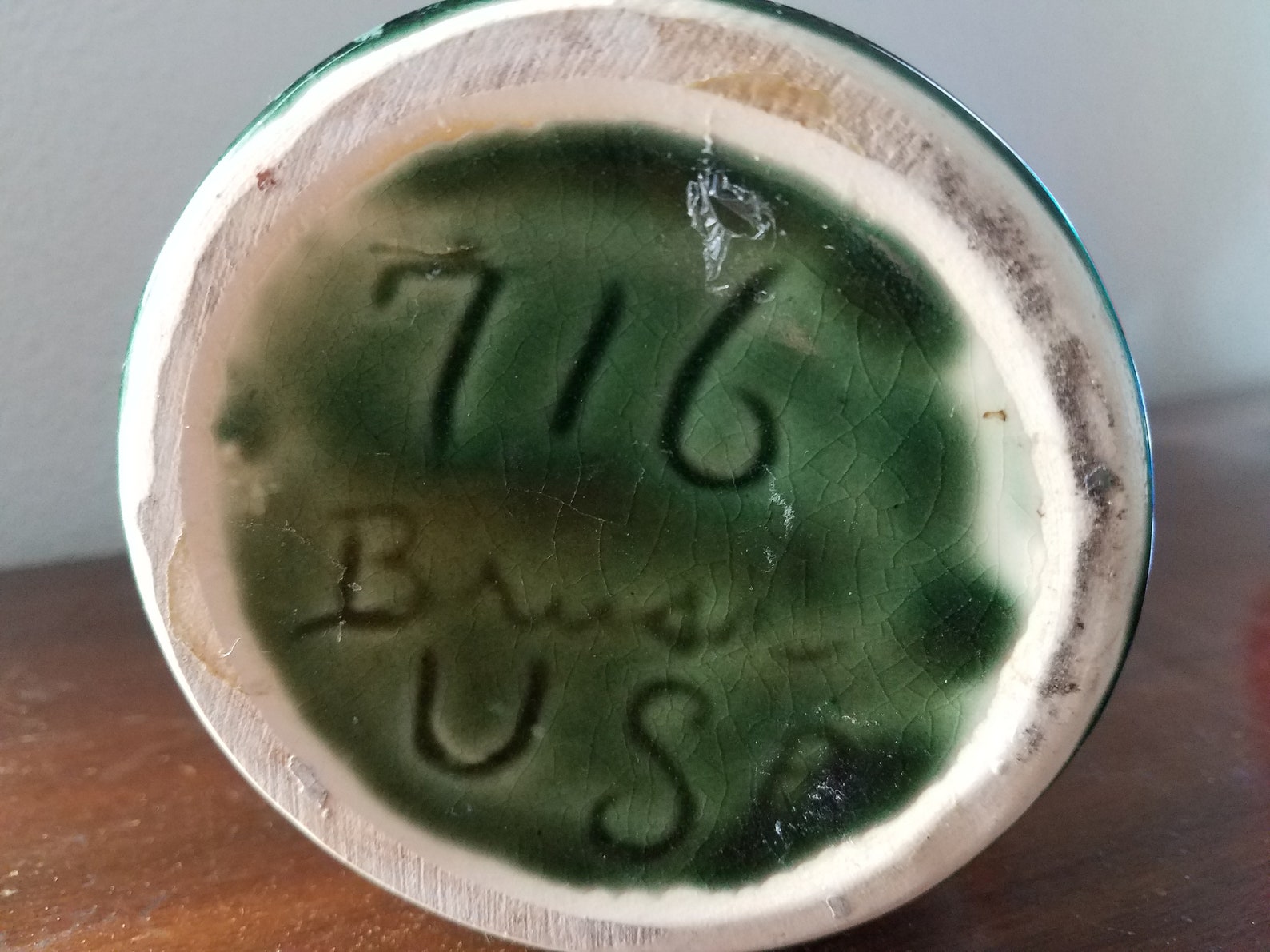 Vintage Brush pottery vase 716 Etsy