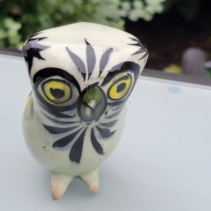 Vintage Tonala pottery OWL, Ken Edwards