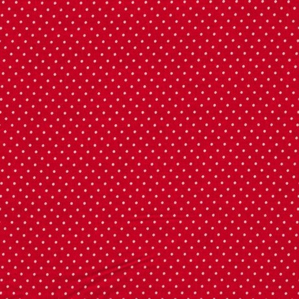 Polka Dot Baumwolle Punkte rot weiß