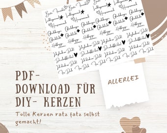 Kerzentattoo Vorlage pdf Download Allerlei