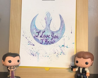 I Love You I Know Watercolor