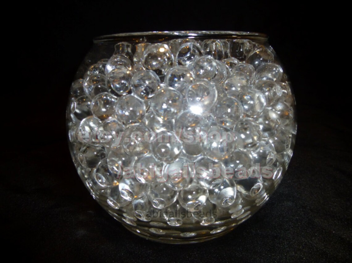 CLEAR Hydrated Gel Absorbing Water Beads Magic Pearl Beads Etsy