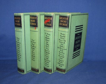 GREATEST SHORT STORIES 4 Volume Set Crowell-Collier 1953 Free Shipping