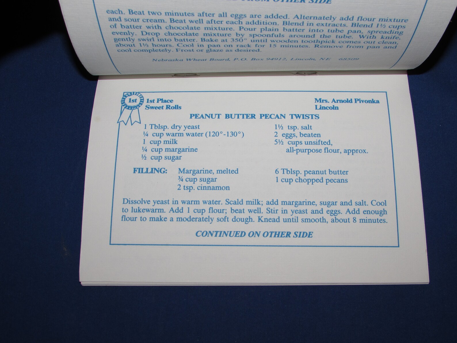 Cookbooks NEBRASKA STATE FAIR 1980s Prize Winning Recipes Free Etsy