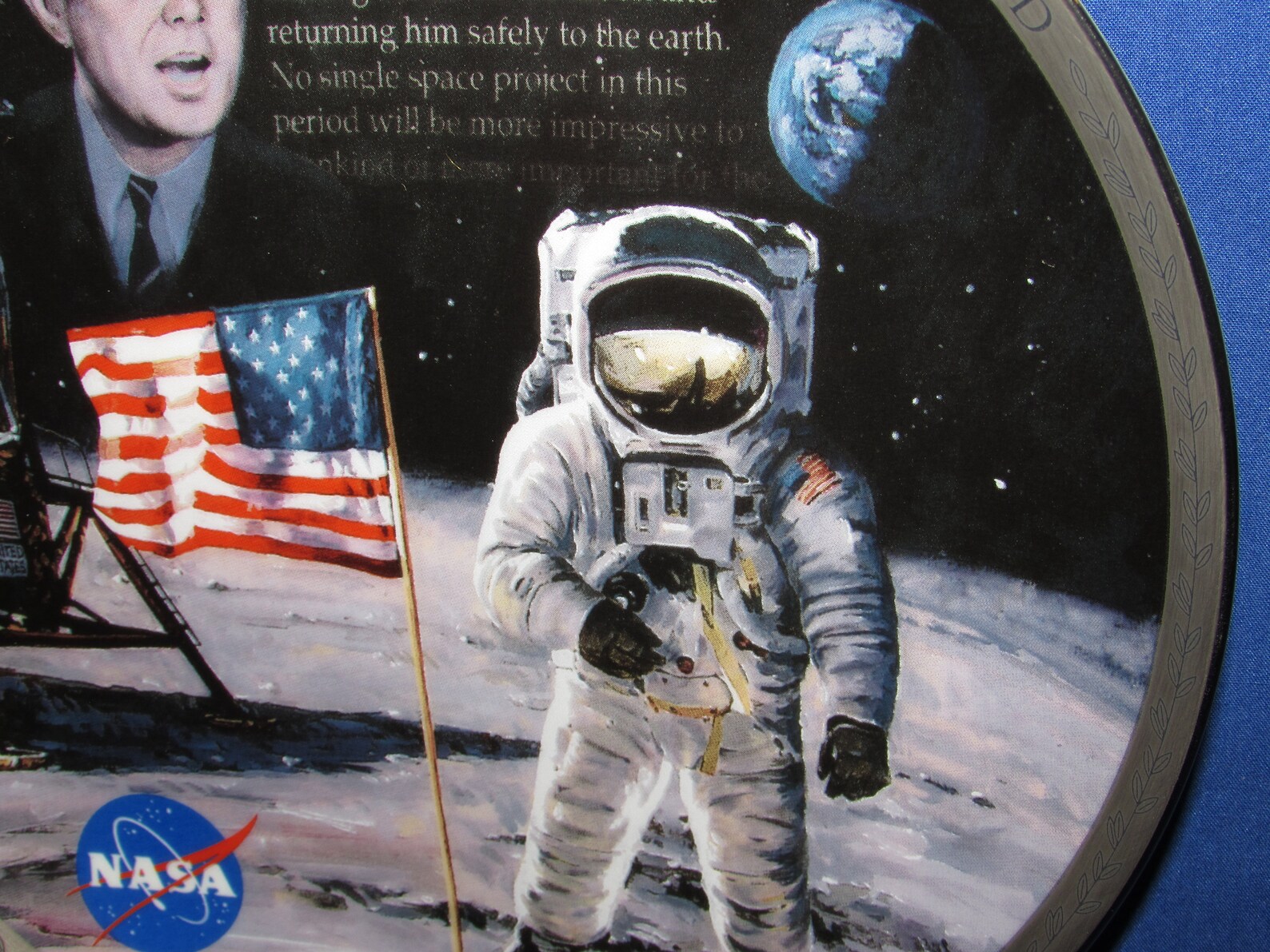 NASA APOLLO 11 the Eagle Has Landed 1994 Decorator Plate Wall Décor - Etsy