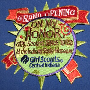 Girl Scouts of America INDIANA STATE MUSEUM Patch Free Shipping