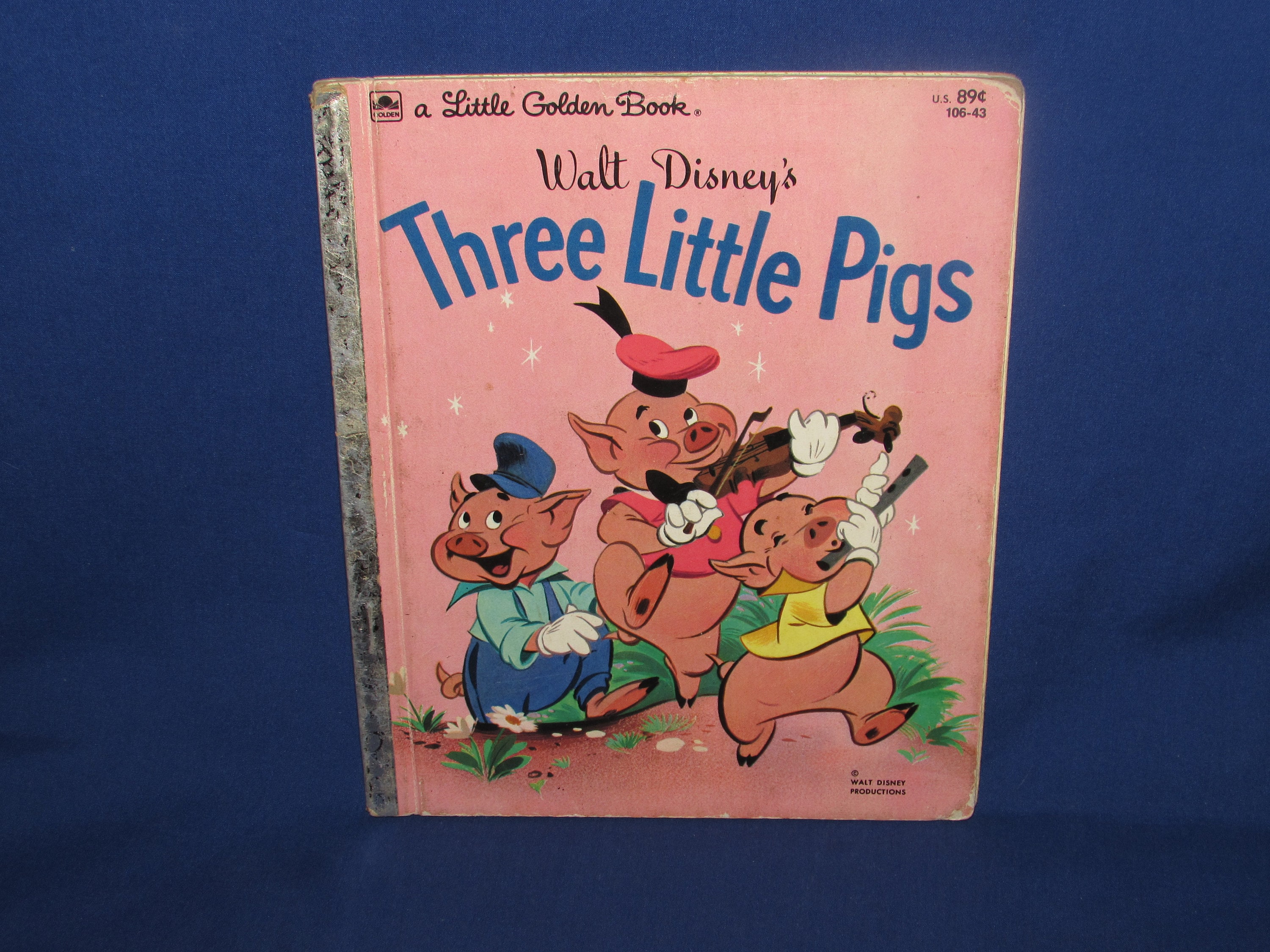 LITTLE GOLDEN BOOK Walt Disney's Three Little Pigs 1953 - Etsy